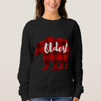 Oldest Bear Clothing Boys Girls Gift Sibling Famil Sweatshirt