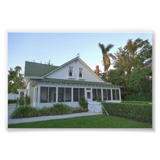 Oldest House in Naples, Florida Photo Print (Front)