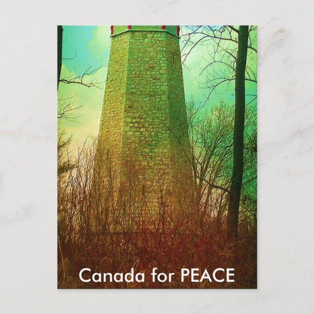 Oldest Light House in Toronto Postcard (Front)