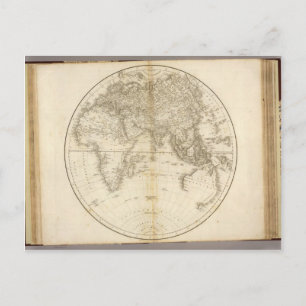 Oldest map of the world postcard