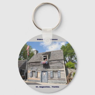 Oldest School House St. Augustine Fl Keychain