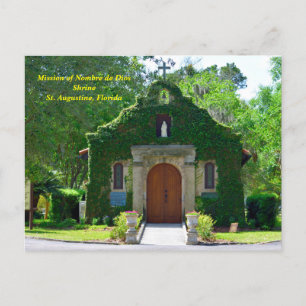 Oldest shrine in America Holiday Postcard