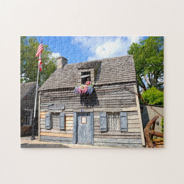 Oldest Wooden Schoolhouse St. Augustine, Floirda Jigsaw Puzzle (Horizontal)