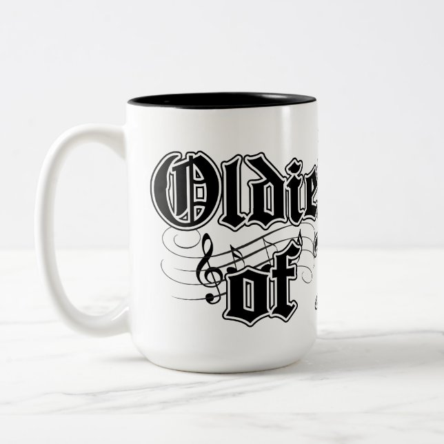 Oldies type of vato  Two-Tone coffee mug (Left)