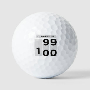 OLDOMETER 100th Birthday 99 to 100 Golf Balls
