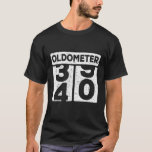 Oldometer 39-40 Car Odometer Funny 40Th Birthday T-Shirt<br><div class="desc">Car racing,  truck odometer vintage distressed design moving from 39 - 40. Driving inspired birthday graphic design.</div>