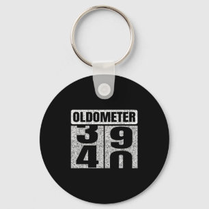 Oldometer &#; -40 40th Birthday 40 Year Old Funny  Keychain