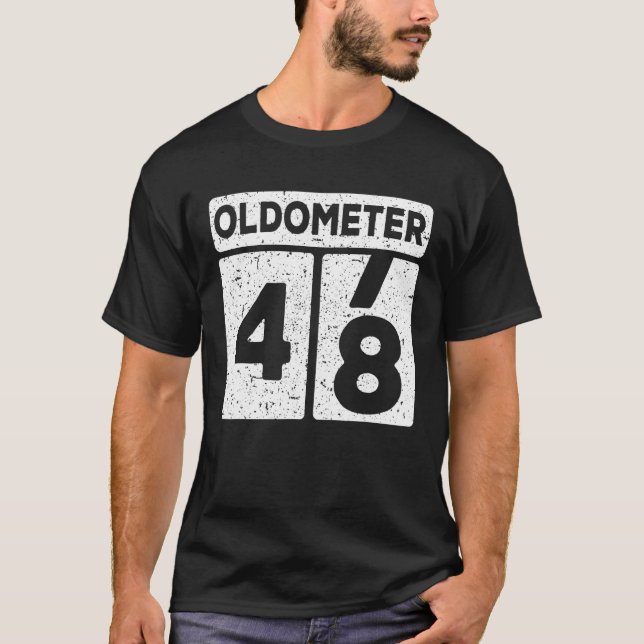 Oldometer 47 48 48th Birthday T-Shirt (Front)