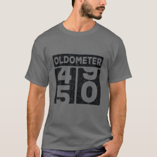 Oldometer 49-50 Years Old Funny 50Th Birthday Men T-Shirt