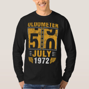 Oldometer 50 Years Old Born In July 1972 Happy My T-Shirt