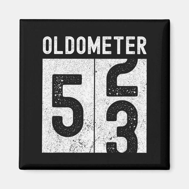 Oldometer 53rd Birthday Funny Retro Turning 53 Yea Magnet (Front)