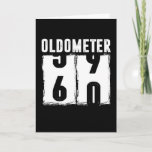 Oldometer 60 60th Birthday Card<br><div class="desc">Oldometer 59 - 60 a funny gift for your 60th birthday</div>