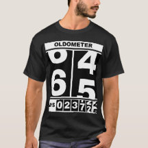 Oldometer 65th Birthday Funny Milestone Odometer S