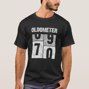 Oldometer 70 Years 70Th Birthday Gift Born In 1950 T-Shirt