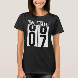 Oldometer 7 7th Birthday Oldometer T-Shirt