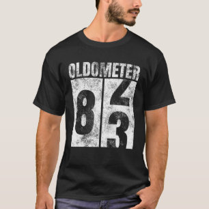 Oldometer 82-83 Yrs Old Man Woman Bday Graphic 83R T-Shirt