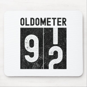 Oldometer 92nd Birthday Funny Retro Turning 92 Yea Mouse Pad