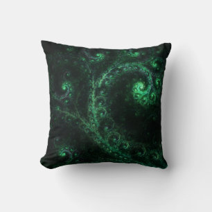 OldOnes Spiral Fractal Throw Pillow