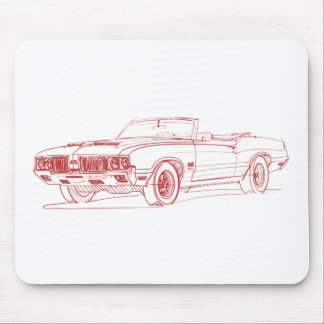 Olds 442 1970 conv mouse pad