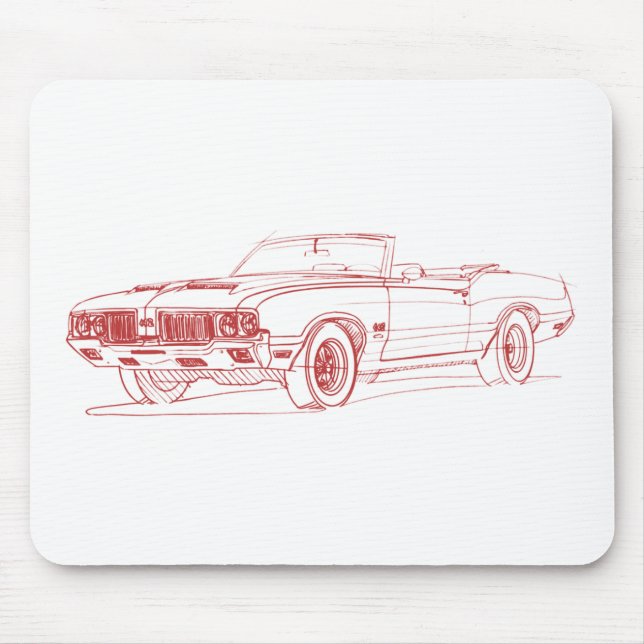 Olds 442 1970 conv mouse pad (Front)