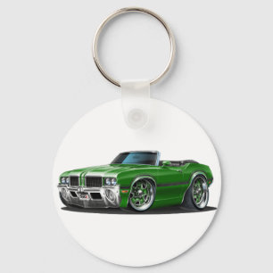 Olds Cutlass Green Convertible Keychain