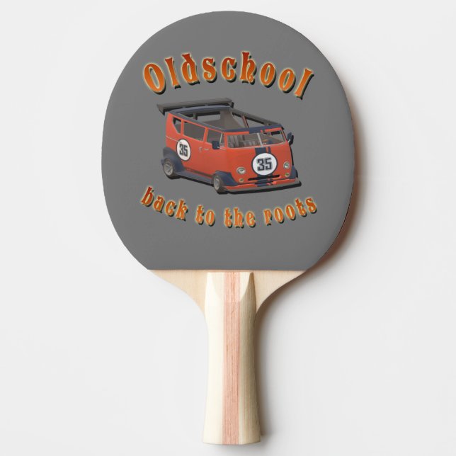 Oldschool Speed - ​Back to the roots! Ping Pong Paddle (Front)