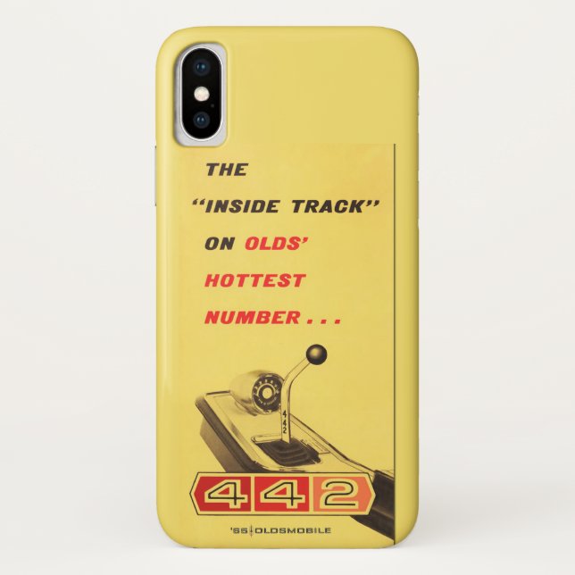 Oldsmobile 442 - Old's hottest number poster Case-Mate iPhone Case (Back)