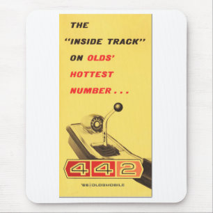 Oldsmobile 442 - vintage folder page reproduction mouse pad