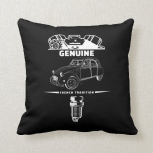 oldtimer 2cv Deux Chevaux French Tradition Throw Pillow