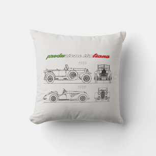 Oldtimer Amore Motore Alfa Romeo Throw Pillow