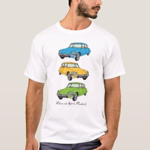 Oldtimer Citroen DS19 As God in France T-Shirt