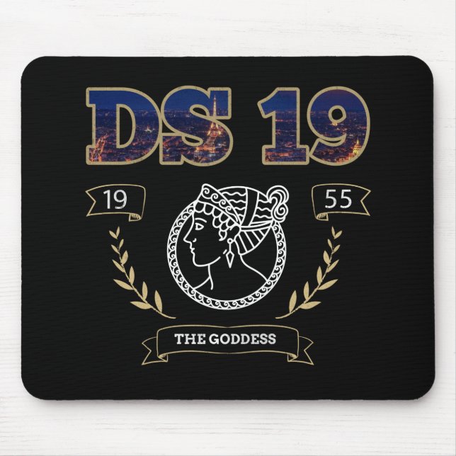 Oldtimer Citroen DS 19 The Goddess Mouse Pad (Front)
