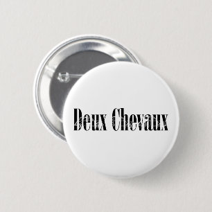 Oldtimer Deux Chevaux 2CV Ente 2 Inch Round Button