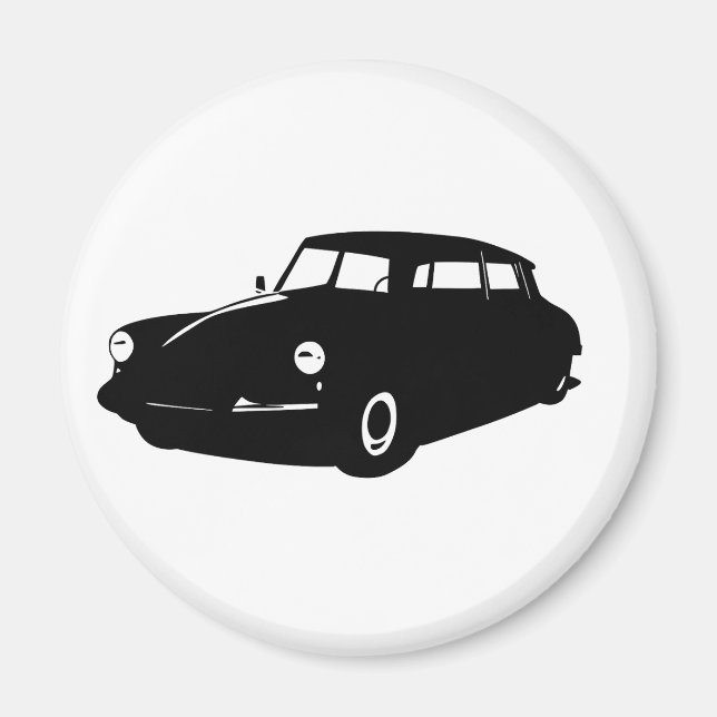 Oldtimer Ds19 Citroen La Déesse Illustration Magnet (Front)