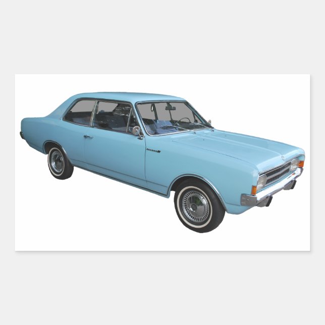 Oldtimer Opel Rekord Sticker (Front)