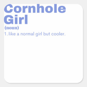 ole Girl - Cornhole Square Sticker