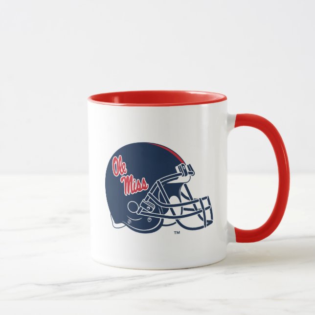 Ole Miss Football Helmet | Dark Blue Mug (Right)