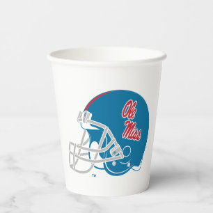 Ole Miss Football Helmet   Light Blue Paper Cups
