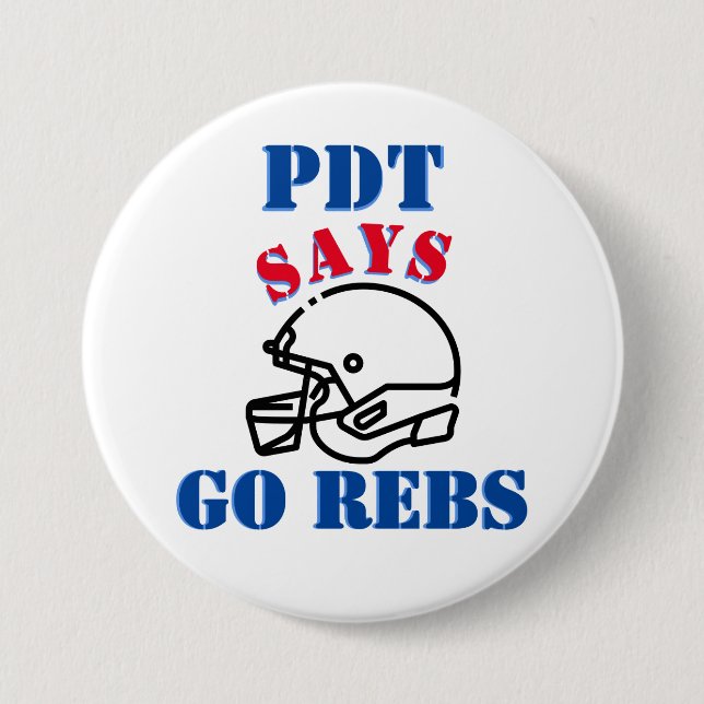Ole Miss Phi Delta Game day button (Front)