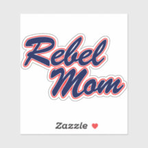 Ole Miss - Rebel Mom Blue Sticker