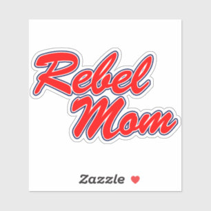 Ole Miss - Rebel Mom Red Sticker