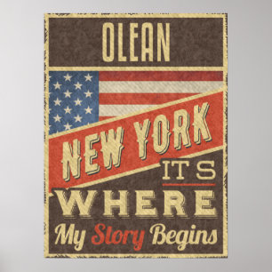 Olean New York Poster