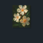 Oleander: Toxic Elegance Impressionist Oil Art Canvas Print<br><div class="desc">A masterfully rendered oil painting of the Mediterranean Oleander, capturing the delicate balance of beauty and natural defense. This piece features striking whitish-pink blossoms with subtle, elegant stripes, set against deep, feathery green foliage. Brought to life with thick, expressive impasto textures, the work is bathed in a dramatic, atmospheric light...</div>