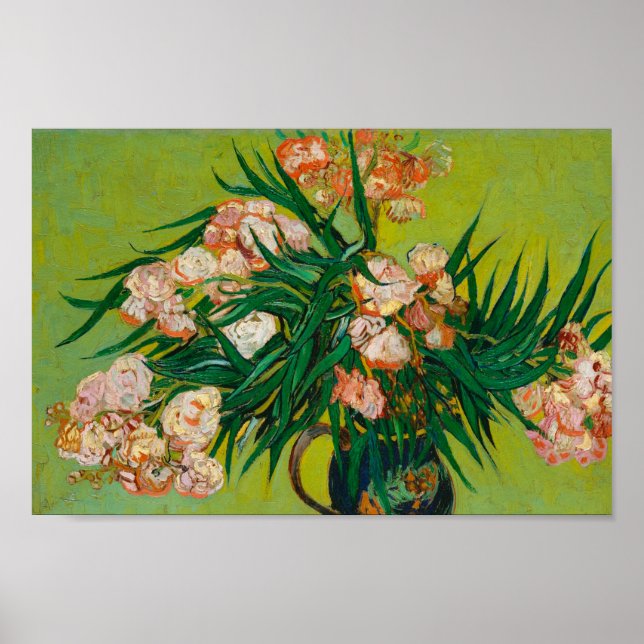 Oleanders by Vincent van Gogh Poster (Front)