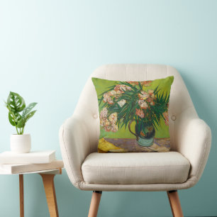 Oleanders, Vincent van Gogh Throw Pillow