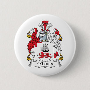 O'Leary Family Crest 2 Inch Round Button