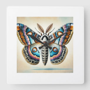 Olethreutid moth 200724IREF210 - Watercolor Square Wall Clock