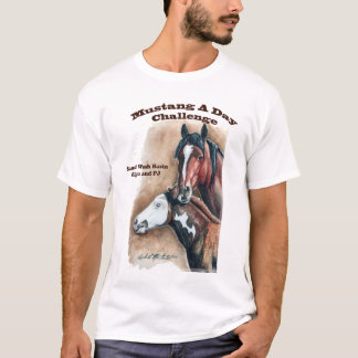 Olga et mustang de PJ un T-shirt de défi de jour