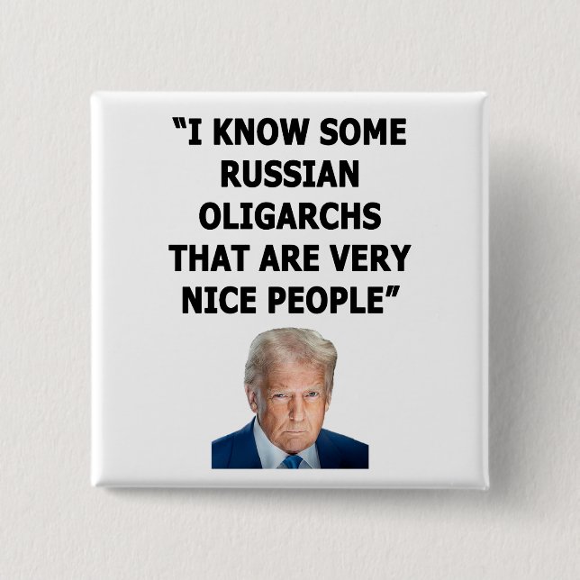 Oligarchs 2 Inch Square Button (Front)