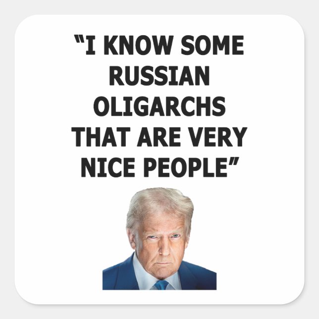 Oligarchs Square Sticker (Front)